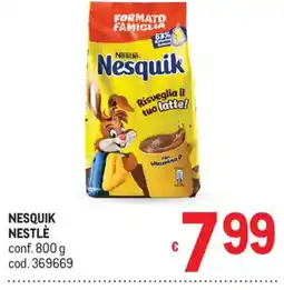 Metro Nesquik Nestlé offerta