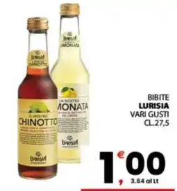 Despar Sicilia Bibite Lurisia vari gusti offerta