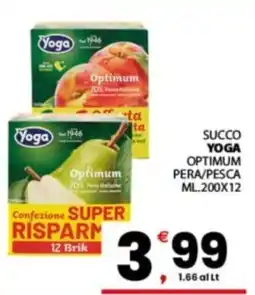 Despar Sicilia Succo Yoga Optimum Pera/Pesca offerta