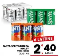 Despar Sicilia Fanta/Sprite/Tonica Kinley offerta