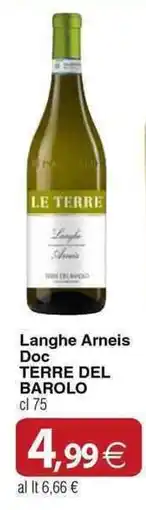 Docks Cash&Carry Langhe Arneis Doc Terre del Barolo offerta
