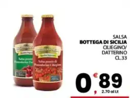 Despar Sicilia Salsa Bottega di Sicilia Ciliegino offerta