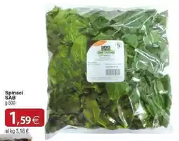 Docks Cash&Carry Spinaci SAB offerta