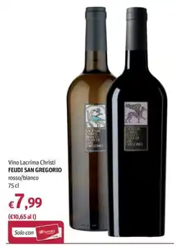 Futura Supermercati Vino Lacrima Christi Feudi San Gregorio offerta