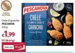 Futura Supermercati Chele di granchio Pescanova offerta