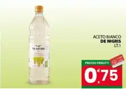Despar Sicilia Aceto di vino bianco De Nigris offerta