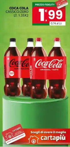 Despar Sicilia Coca cola cassico/zero offerta