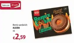 Futura Supermercati Remix sandwich Algida offerta