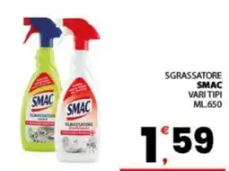 Despar Sicilia Sgrassatore Smac offerta