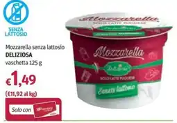 Futura Supermercati Mozzarella senza lattosio Deliziosa offerta