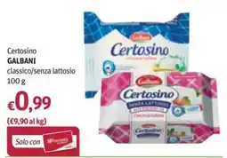 Futura Supermercati Certosino galbani classico/senza lattosio offerta