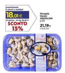 Docks Cash&Carry Vongole Veraci Aquolina offerta