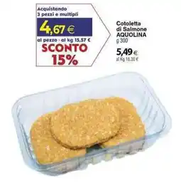 Docks Cash&Carry Cotoletta di Salmone AQUOLINA offerta