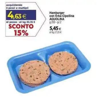 Docks Cash&Carry Hamburger con Erba Cipollina Aquolina offerta