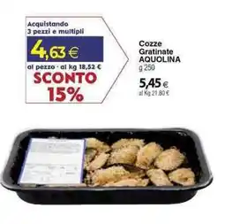 Docks Cash&Carry Cozze Gratiniate Aquolina offerta