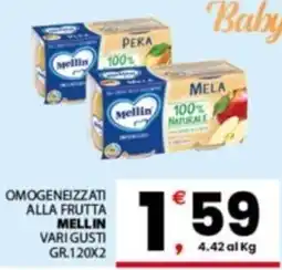 Despar Sicilia Omogeneizzati alla frutta Mellin offerta