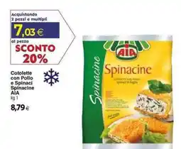 Docks Cash&Carry Cotolette con Pollo e Spinaci Spinacine AIA offerta