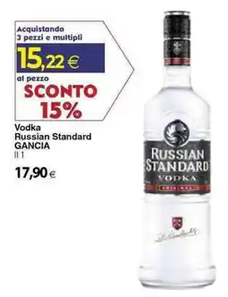 Docks Cash&Carry Vodka Russian Standard Gancia offerta