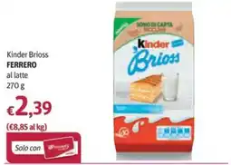 Futura Supermercati Kinder Brioss al latte offerta