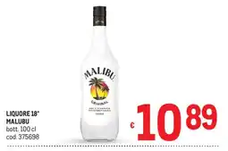 Metro Liquore Malibu offerta