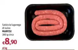 Futura Supermercati Salsiccia luganega di suino MARFISI offerta