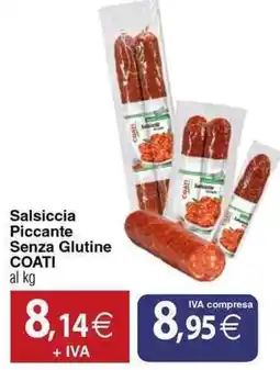 Docks Cash&Carry Salsiccia piccante senza glutine coati offerta