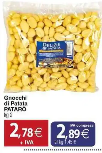 Docks Cash&Carry Gnocchi di Patata Patarò offerta