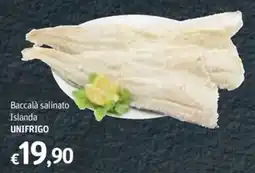 Futura Supermercati Baccalà salinato Islanda UNIFRIGO offerta