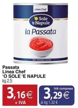 Docks Cash&Carry Passata Linea Chef 'O Sole 'E Napule offerta