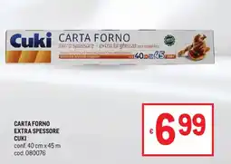 Metro Carta forno extra spessore cuki offerta
