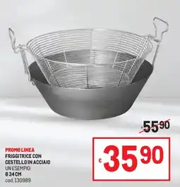 Metro Friggitrice con cestello in acciaio offerta