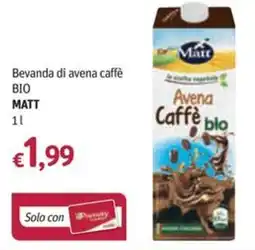Futura Supermercati Beverage di avena caffè BIO MATT offerta
