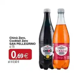 Docks Cash&Carry Chinò Zero, Cocktail Zero SAN PELLEGRINO offerta