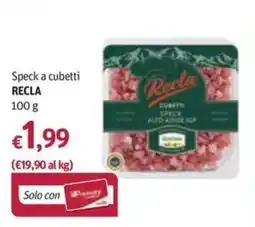 Futura Supermercati Speck a cubetti Recla offerta