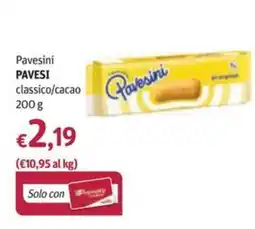 Futura Supermercati Pavesini PAVESI classico offerta