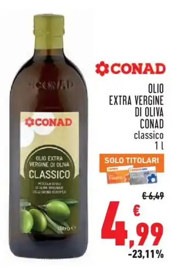 Olio extra vergine di oliva classico Conad