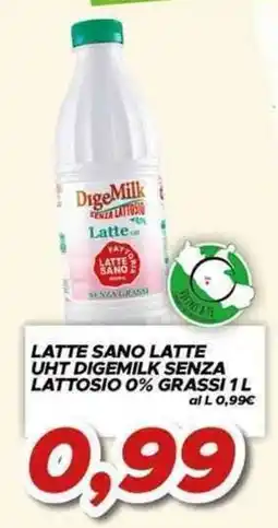MA Supermercati Latte sano latte UHT Digemilk senza lattosio 0% grassi offerta