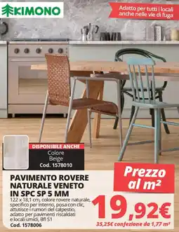 Brico Io Pavimento Rovere Naturale Veneto offerta
