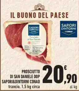 Conad City Prosciutto di San Daniele DOP Saporidintorni Conad offerta