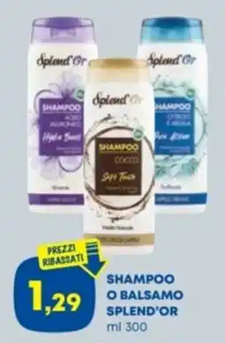 Panorama Shampoo o balsamo Splend'Or offerta