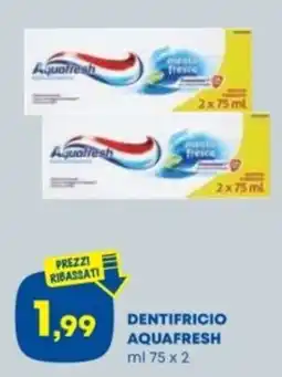 Panorama Dentifricio Aquafresh offerta