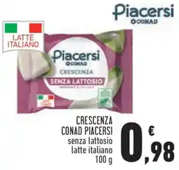 Conad City Crescenza senza lattosio latte italiano offerta