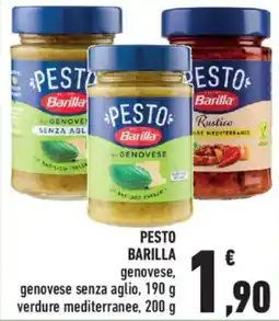 Conad City Pesto Barilla genovese offerta