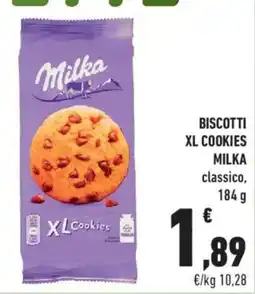 Conad City Biscotti XL Cookies Milka classico offerta