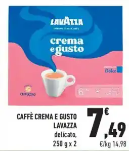 Conad City Caffè crema e gusto Lavazza delicato offerta