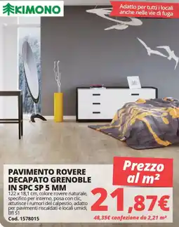 Brico Io Pavimento Rovere Decapato Grenoble offerta