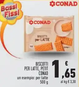Conad City Biscotti per latte Conad offerta