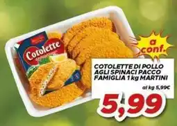MA Supermercati Cotolette di pollo agli spinaci offerta