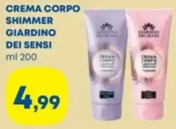 Panorama Crema corpo shimmer giardino dei sensi offerta