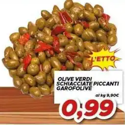 MA Supermercati Olive verdi schiacciate piccanti Garofolive offerta